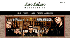 Desktop Screenshot of loslobosmerchandise.com