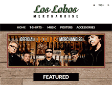 Tablet Screenshot of loslobosmerchandise.com
